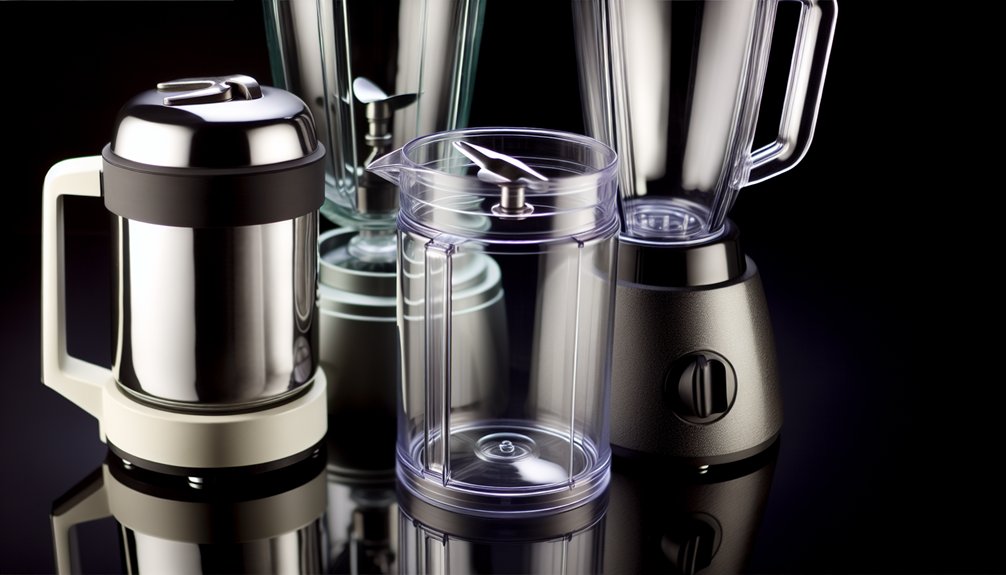 glass steel plastic jars