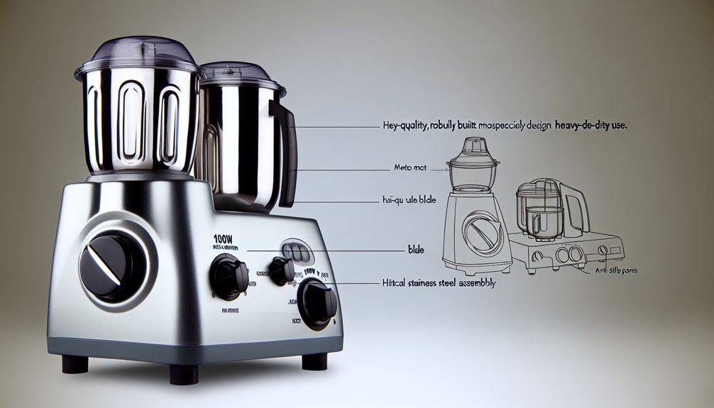 high performance mixer grinder features