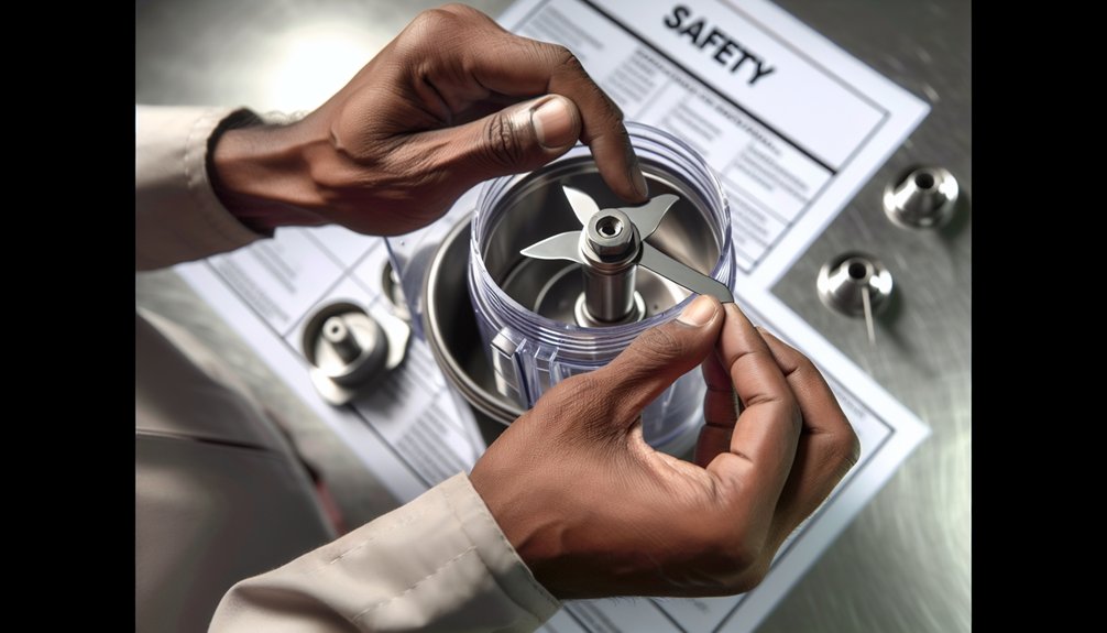 mixer blade replacement safety