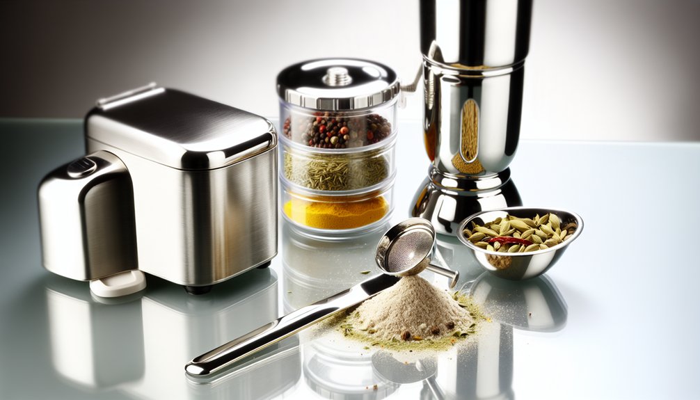 spice binding and grinding techniques