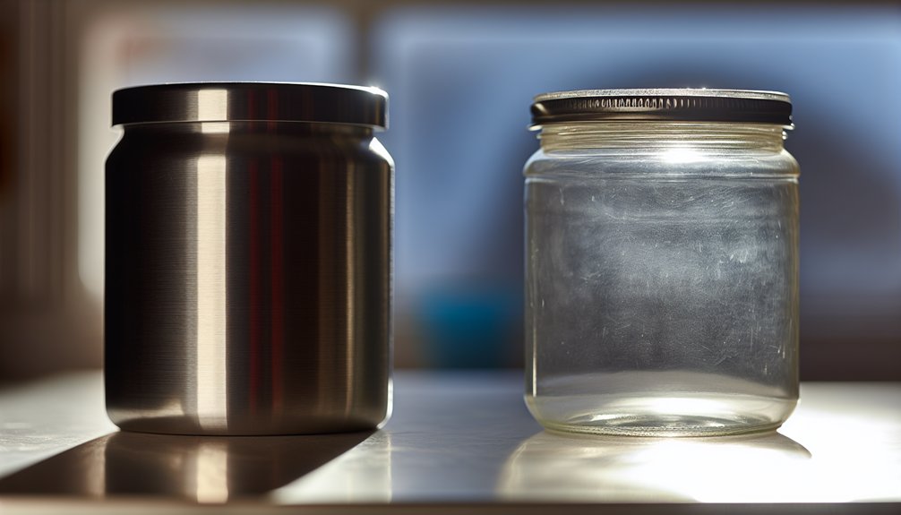 stainless steel outperforms plastic durability