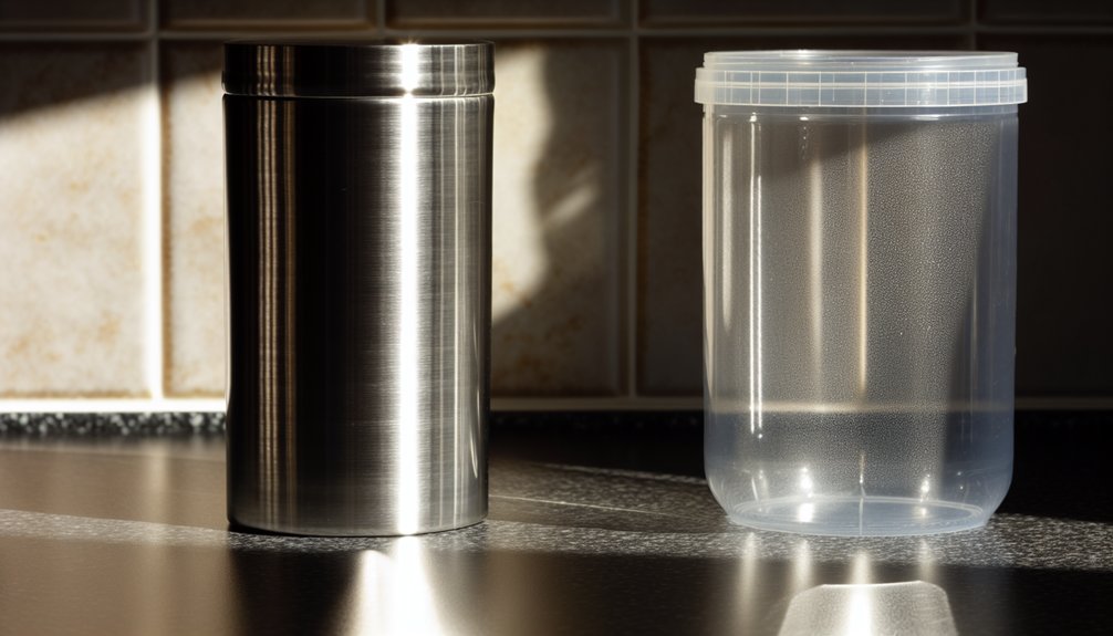 stainless vs plastic jar considerations