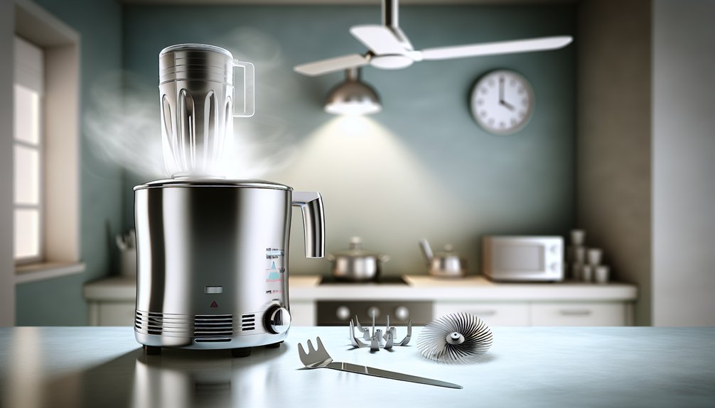 prevent grinder overheating with ventilation