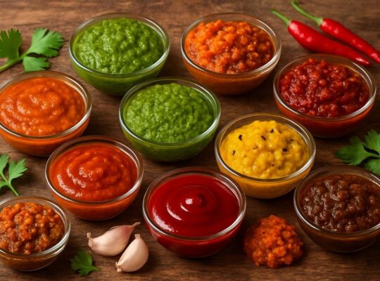 ten chutneys in mixer grinder